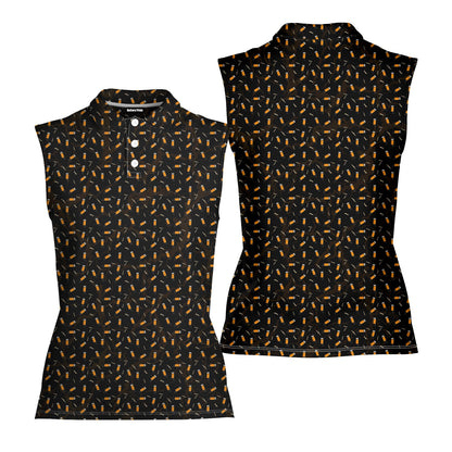 Cigarette Butts - Ladies Sleeveless Golf Polo Shirt