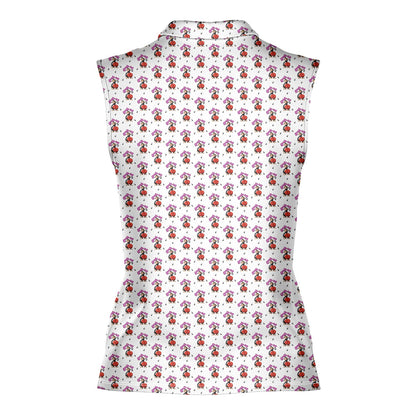 Spank The Monkey - Ladies Sleeveless Golf Polo Shirt