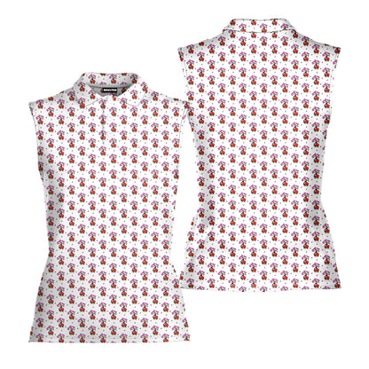 Spank The Monkey - Ladies Sleeveless Golf Polo Shirt