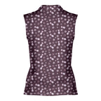Milk & Cookies-Women Sleeveless Polo Shirt-Gerbera Prints