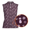 Milk & Cookies-Women Sleeveless Polo Shirt-Gerbera Prints