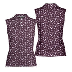 Milk & Cookies-Women Sleeveless Polo Shirt-Gerbera Prints