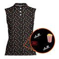 Netflix and Chill-Women Sleeveless Polo Shirt-Gerbera Prints
