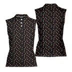 Netflix and Chill-Women Sleeveless Polo Shirt-Gerbera Prints