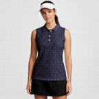 Thirsty-Women Sleeveless Polo Shirt-Gerbera Prints