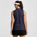 Thirsty-Women Sleeveless Polo Shirt-Gerbera Prints