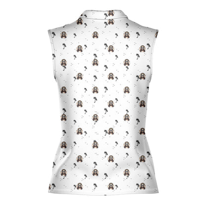 I Saw That - Ladies Sleeveless Golf Polo Shirt