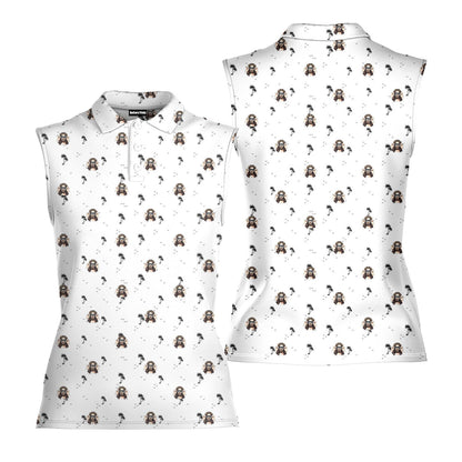 I Saw That - Ladies Sleeveless Golf Polo Shirt