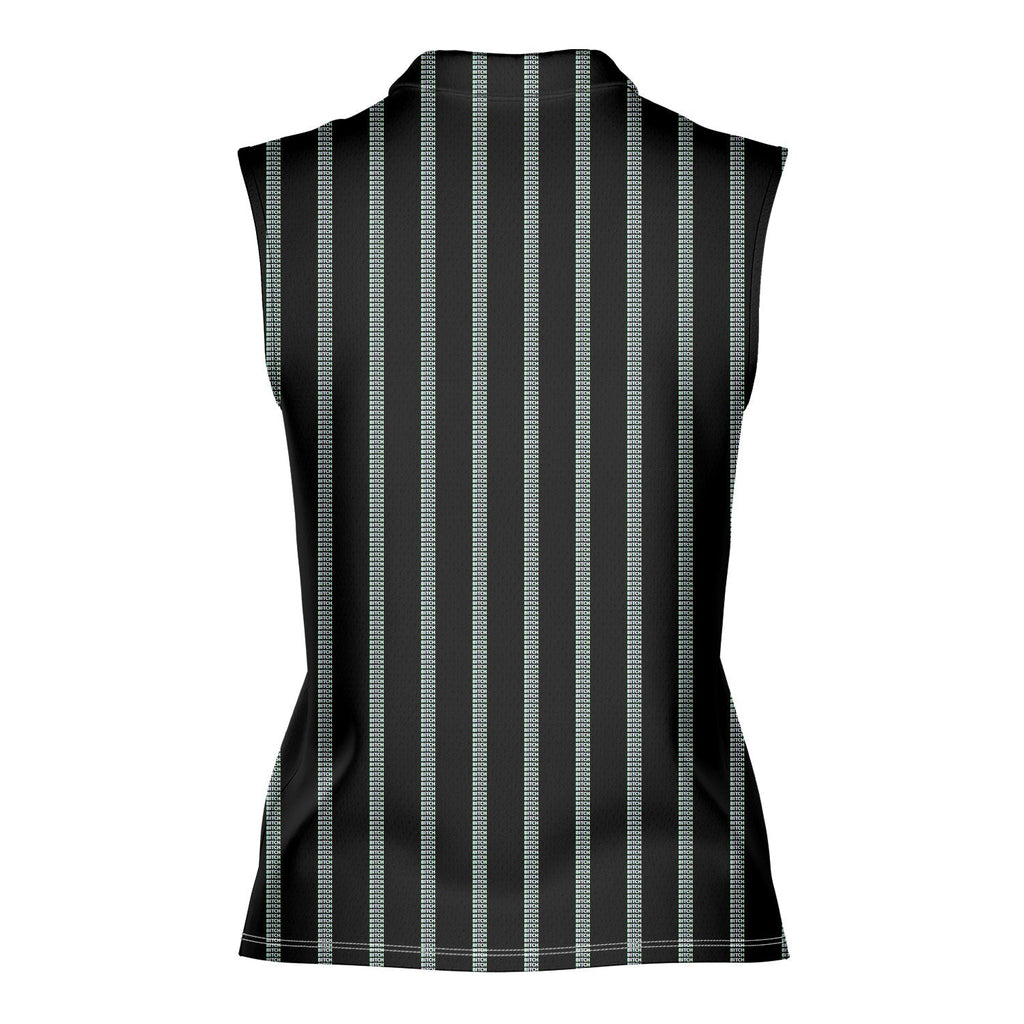B*tch-Women Sleeveless Polo Shirt-Gerbera Prints