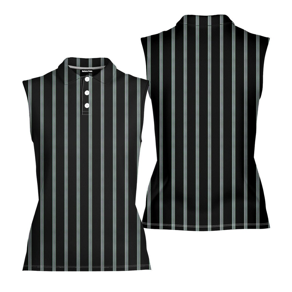 B*tch-Women Sleeveless Polo Shirt-Gerbera Prints
