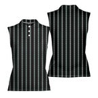 B*tch-Women Sleeveless Polo Shirt-Gerbera Prints