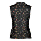I’m Just Here For The Snacks-Women Sleeveless Polo Shirt-Gerbera Prints