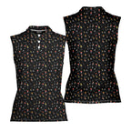 I’m Just Here For The Snacks-Women Sleeveless Polo Shirt-Gerbera Prints