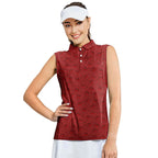 You Drive Me Wild-Women Sleeveless Polo Shirt-Gerbera Prints