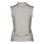 Bang-Women Sleeveless Polo Shirt-Gerbera Prints