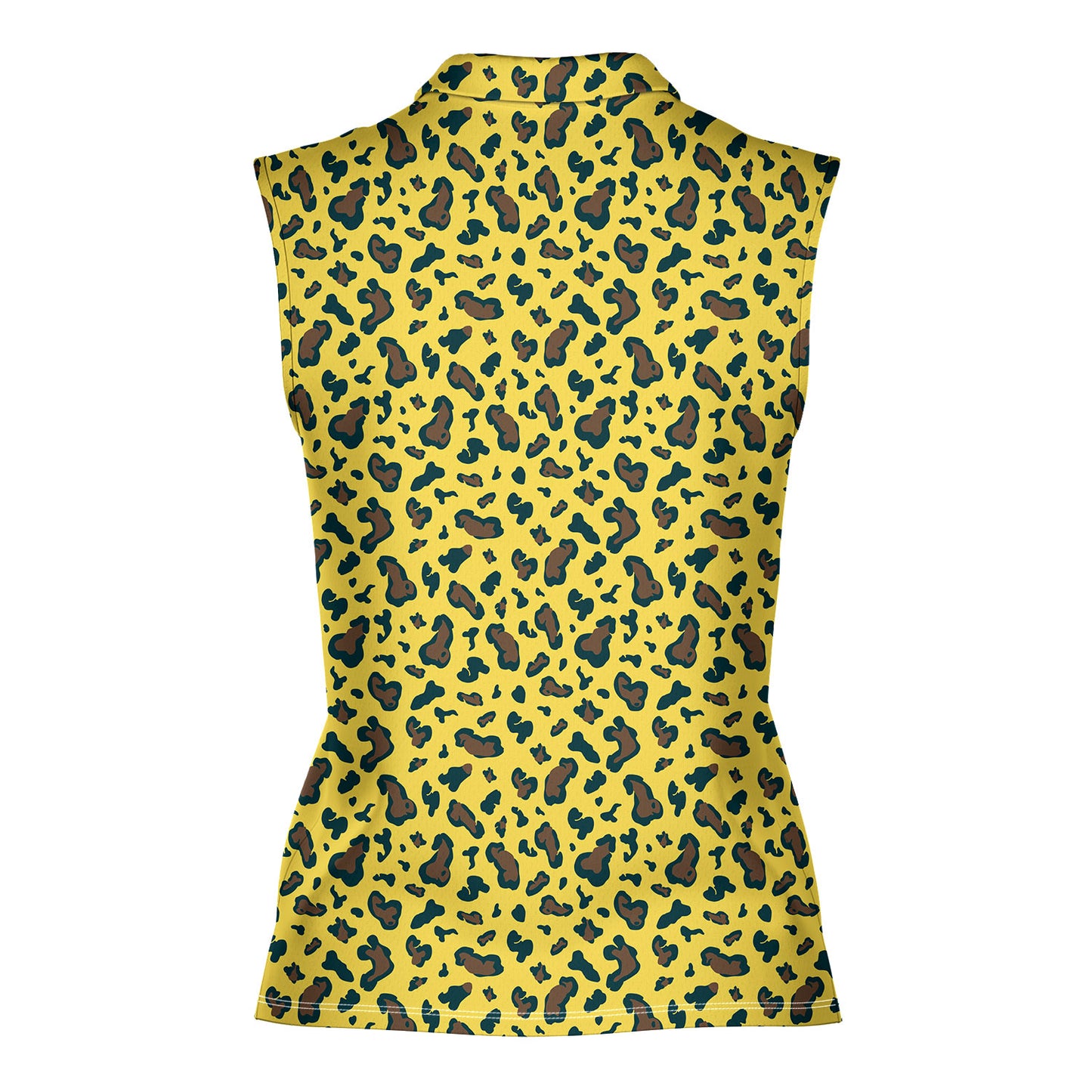Leopard - Ladies Sleeveless Golf Polo Shirt