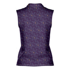 Steamy Dream-Women Sleeveless Polo Shirt-Gerbera Prints