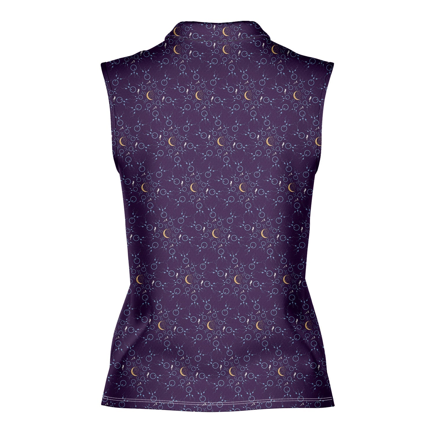 Steamy Dream-Women Sleeveless Polo Shirt-Gerbera Prints