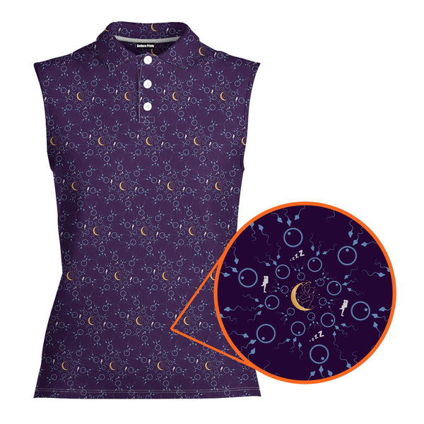 Steamy Dream - Ladies Sleeveless Golf Polo Shirt