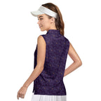 Steamy Dream-Women Sleeveless Polo Shirt-Gerbera Prints
