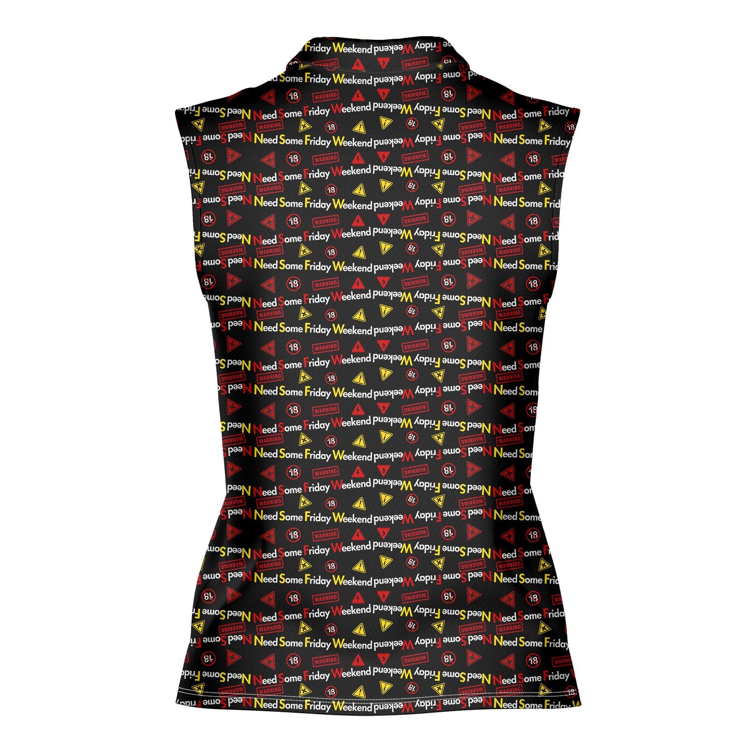Need Some Friday Weekend-Women Sleeveless Polo Shirt-Gerbera Prints