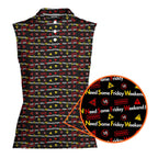 Need Some Friday Weekend-Women Sleeveless Polo Shirt-Gerbera Prints