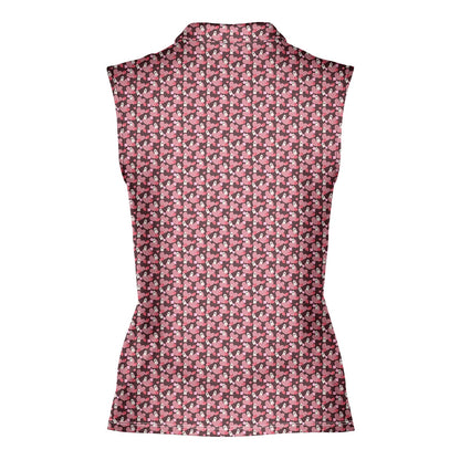 No Raincoat No Love - Ladies Sleeveless Golf Polo Shirt