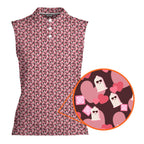 No Raincoat No Love-Women Sleeveless Polo Shirt-Gerbera Prints