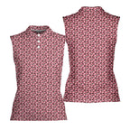 No Raincoat No Love-Women Sleeveless Polo Shirt-Gerbera Prints