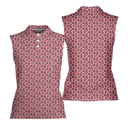 No Raincoat No Love - Ladies Sleeveless Golf Polo Shirt