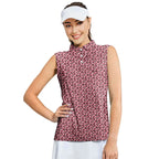 No Raincoat No Love-Women Sleeveless Polo Shirt-Gerbera Prints