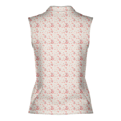 Makin Bacon - Ladies Sleeveless Golf Polo Shirt