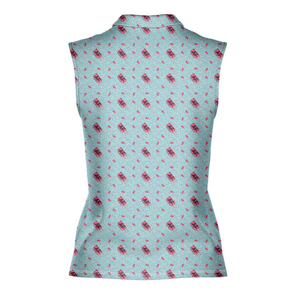 AF Because Adulting is Hard - Ladies Sleeveless Golf Polo Shirt