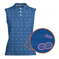 Sneaky Link-Women Sleeveless Polo Shirt-Gerbera Prints