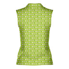 Lamb of God-Women Sleeveless Polo Shirt-Gerbera Prints
