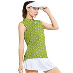 Lamb of God-Women Sleeveless Polo Shirt-Gerbera Prints