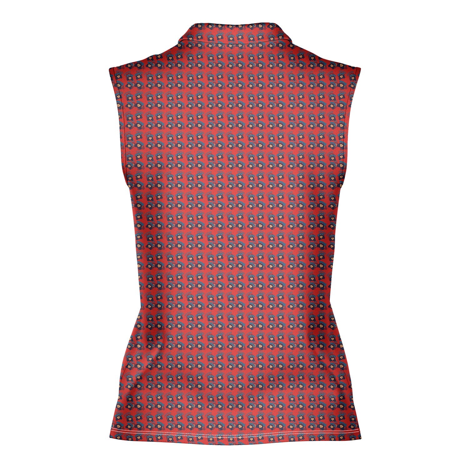 Booty Call-Women Sleeveless Polo Shirt-Gerbera Prints