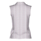 Bubbies-Women Sleeveless Polo Shirt-Gerbera Prints