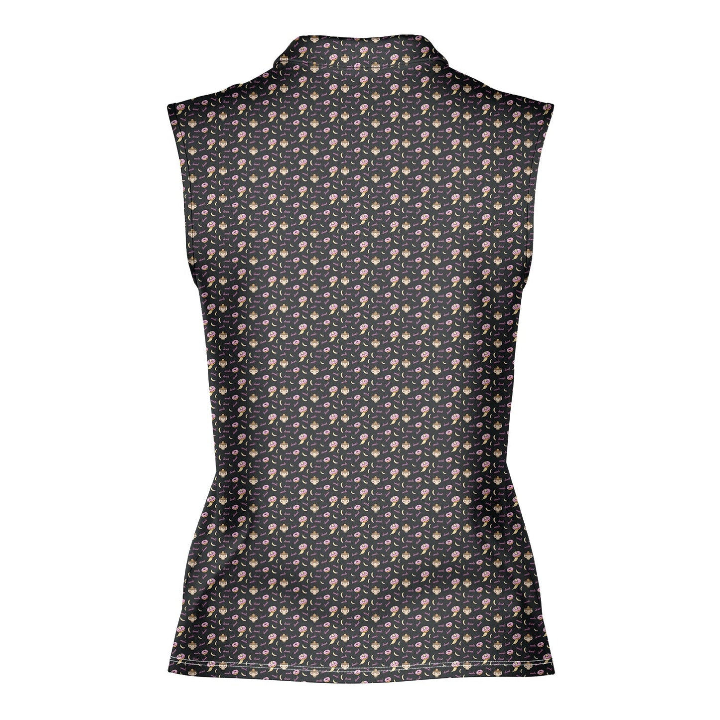 Fast Food - Ladies Sleeveless Golf Polo Shirt