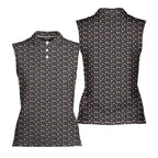 Fast Food-Women Sleeveless Polo Shirt-Gerbera Prints