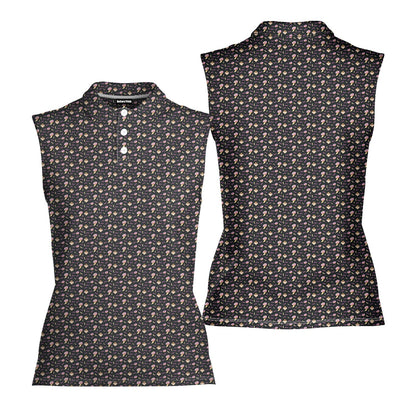 Fast Food - Ladies Sleeveless Golf Polo Shirt