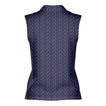 XY Chromosomes - Ladies Sleeveless Golf Polo Shirt