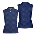 Milk Jugs-Women Sleeveless Polo Shirt-Gerbera Prints