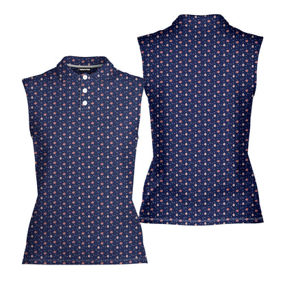 Milk Jugs - Ladies Sleeveless Golf Polo Shirt