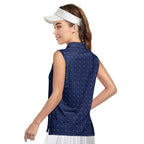 Milk Jugs-Women Sleeveless Polo Shirt-Gerbera Prints