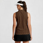 Honkin’ Pumpkins-Women Sleeveless Polo Shirt-Gerbera Prints
