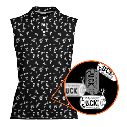 Getting Lucky - Ladies Sleeveless Golf Polo Shirt