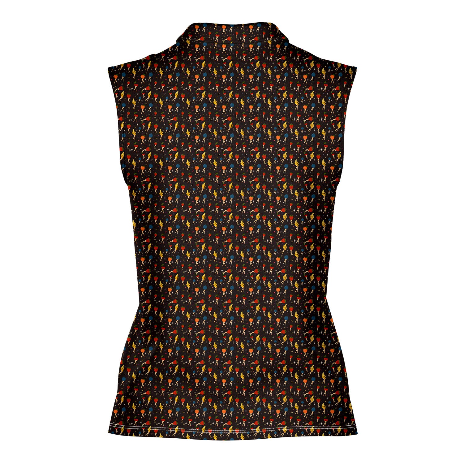 Legs For Days-Women Sleeveless Polo Shirt-Gerbera Prints
