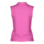 Suck It-Women Sleeveless Polo Shirt-Gerbera Prints