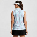 Suck It-Women Sleeveless Polo Shirt-Gerbera Prints